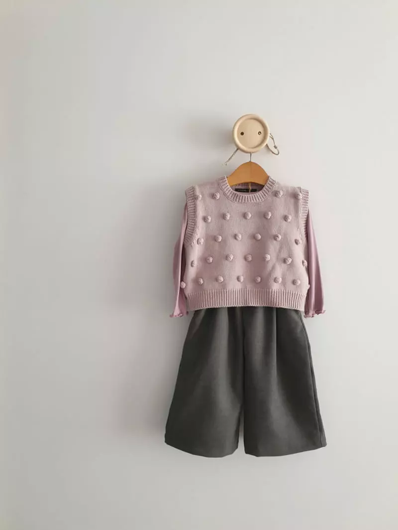 Eclair - Korean Children Fashion - #minifashionista - Pong Pomg Vest - 12
