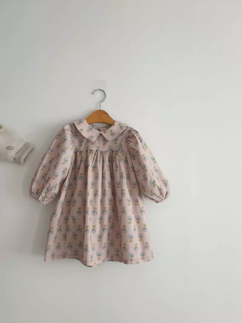 Eclair - Korean Children Fashion - #prettylittlegirls - Collar One-piece - 5