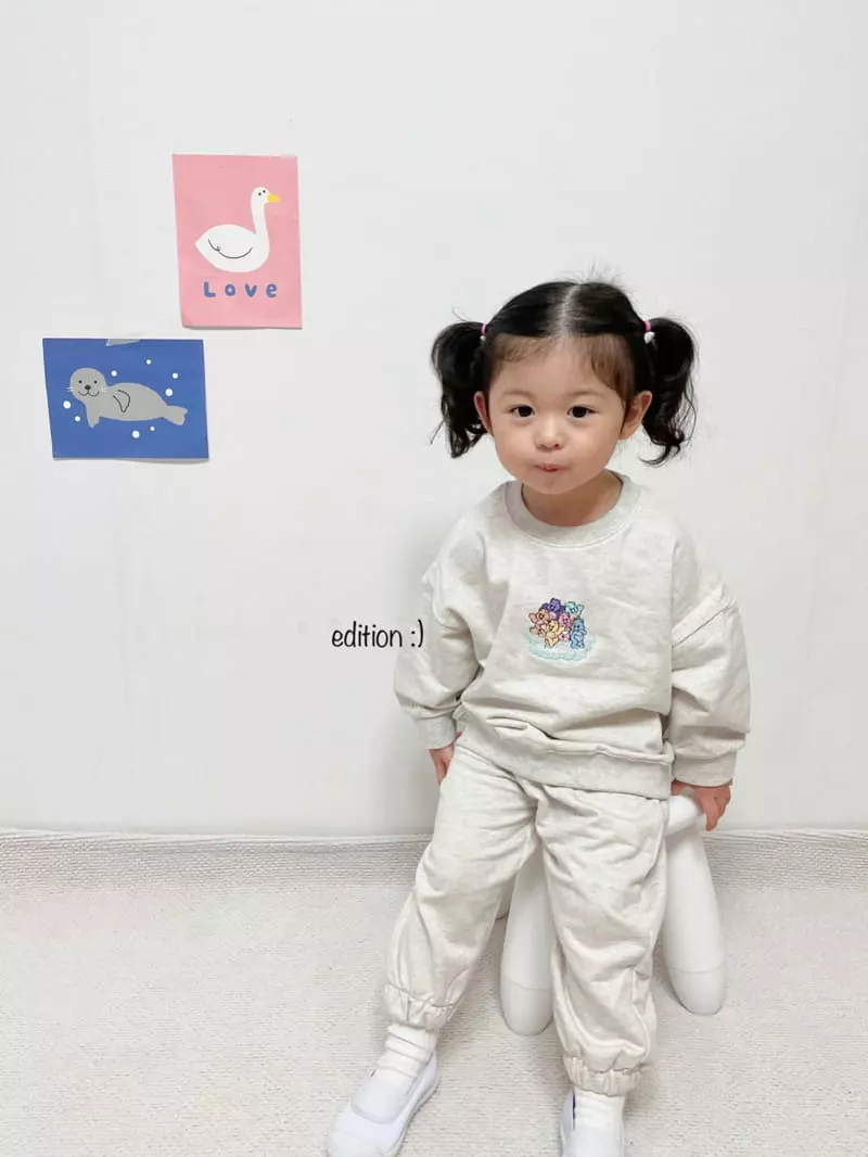 Edition - Korean Children Fashion - #prettylittlegirls - Rainbow Bear Top Bottom sEt - 5