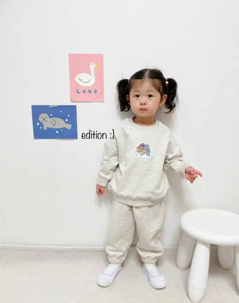 Edition - Korean Children Fashion - #todddlerfashion - Rainbow Bear Top Bottom sEt - 6