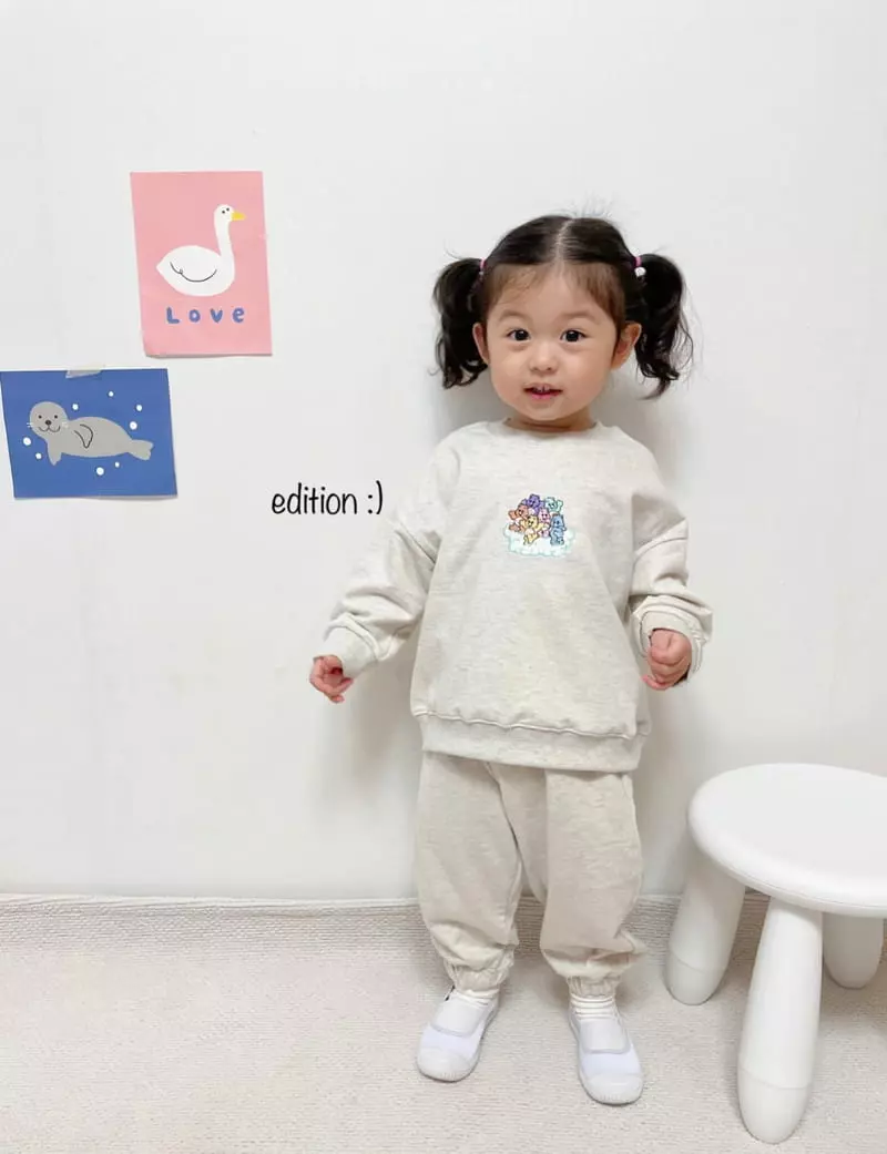 Edition - Korean Children Fashion - #toddlerclothing - Rainbow Bear Top Bottom sEt - 7
