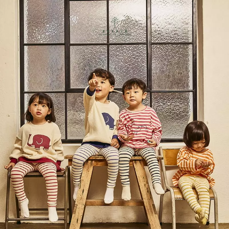 Eepple - Korean Children Fashion - #designkidswear - Stripes Leggings - 10