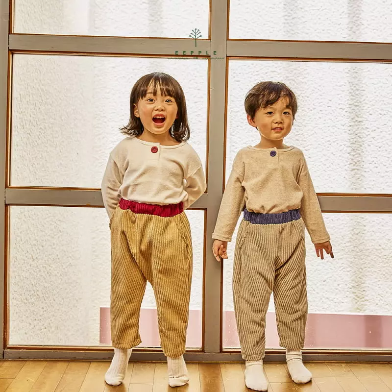 Eepple - Korean Children Fashion - #designkidswear - One Button Tee