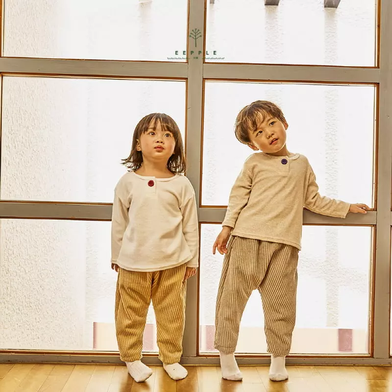 Eepple - Korean Children Fashion - #discoveringself - One Button Tee - 2