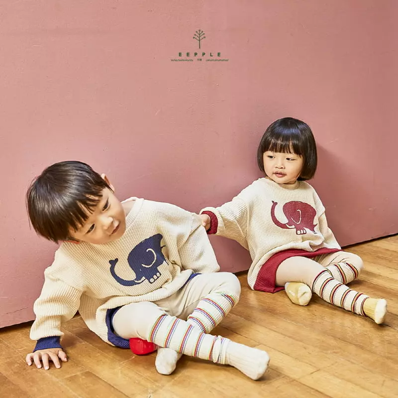 Eepple - Korean Children Fashion - #kidsstore - Elephant Sweatshirt - 4