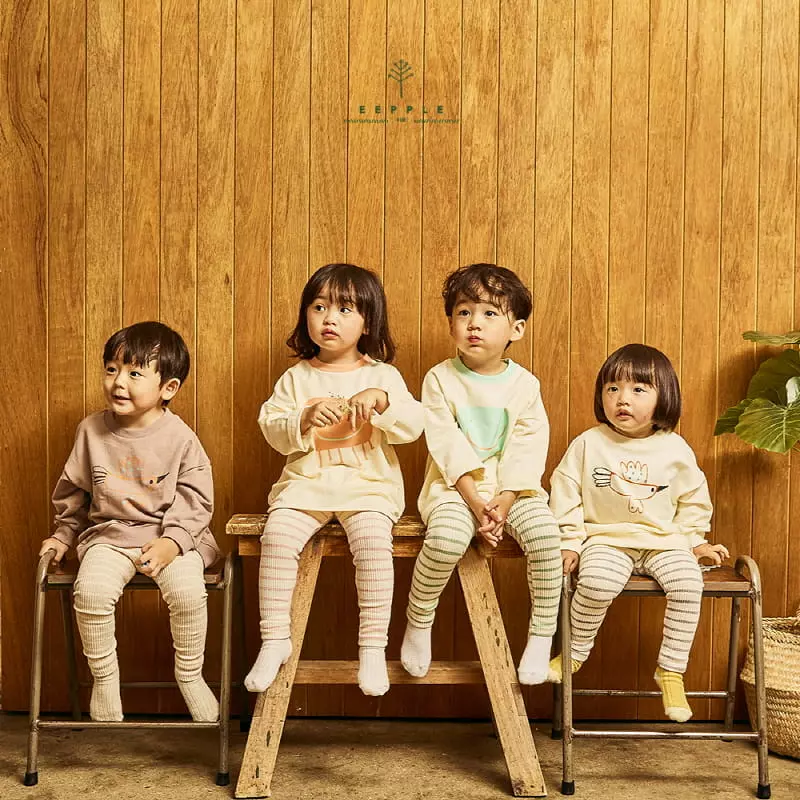 Eepple - Korean Children Fashion - #littlefashionista - Stripes Leggings