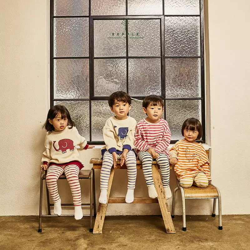 Eepple - Korean Children Fashion - #magicofchildhood - Stripes Leggings - 2