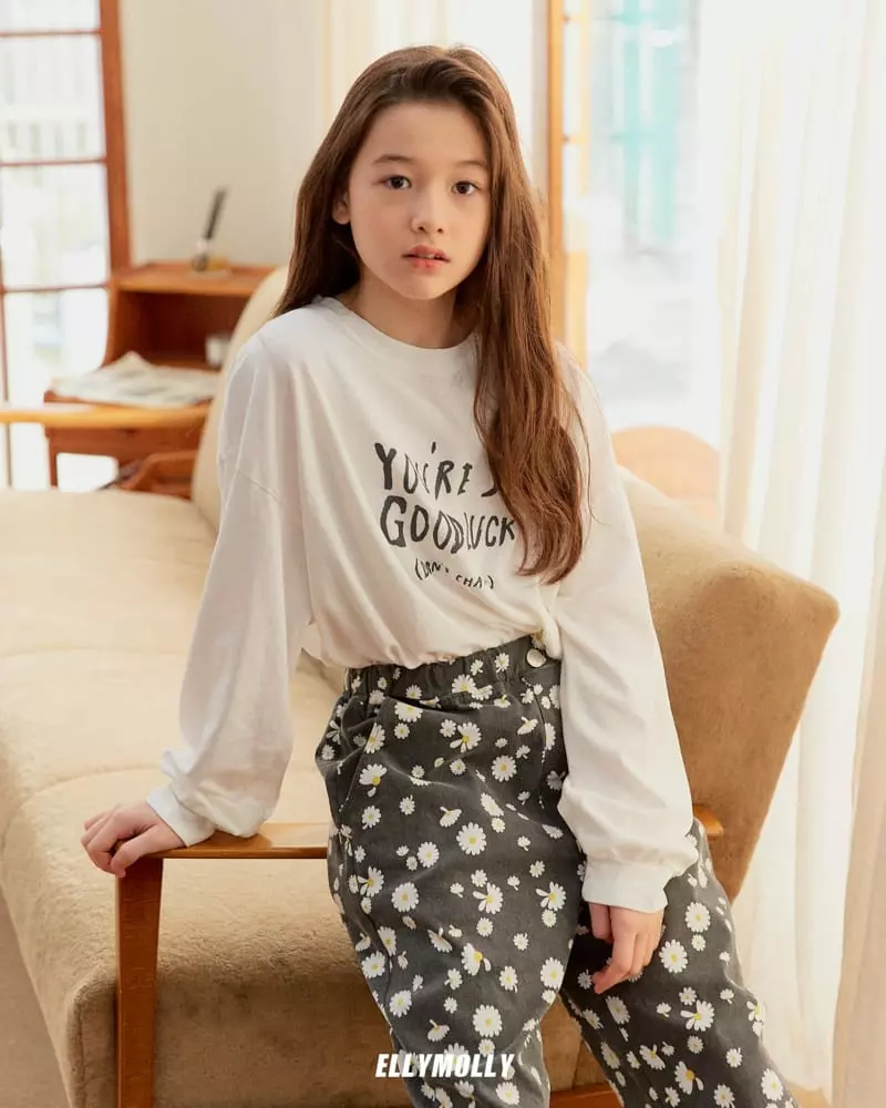 Ellymolly - Korean Children Fashion - #Kfashion4kids - Good Luck Boxy Tee - 8