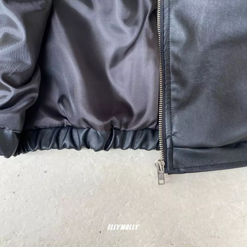 Ellymolly - Korean Children Fashion - #childrensboutique - Eco Leather Jacket - 6