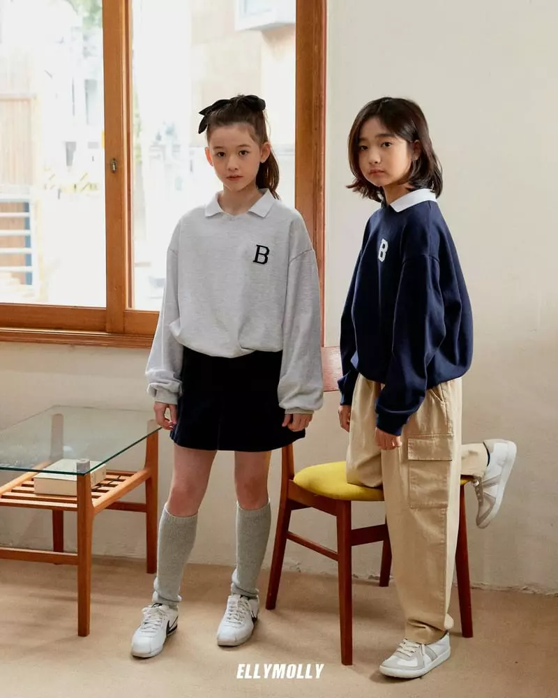 Ellymolly - Korean Children Fashion - #childrensboutique - Billy Collar Sweatshirt - 10