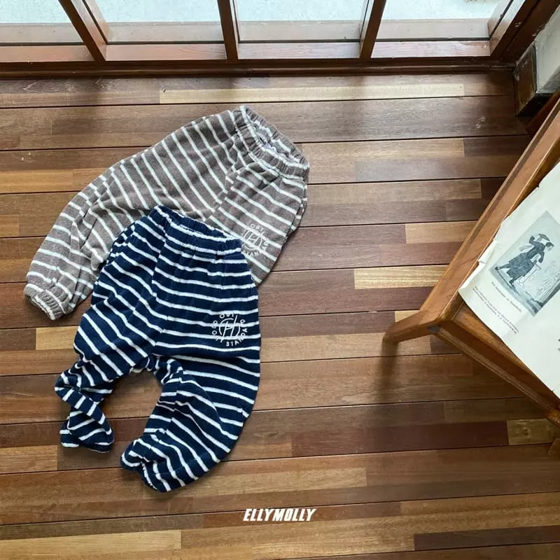 Ellymolly - Korean Children Fashion - #childrensboutique - H Stripes Pants - 7