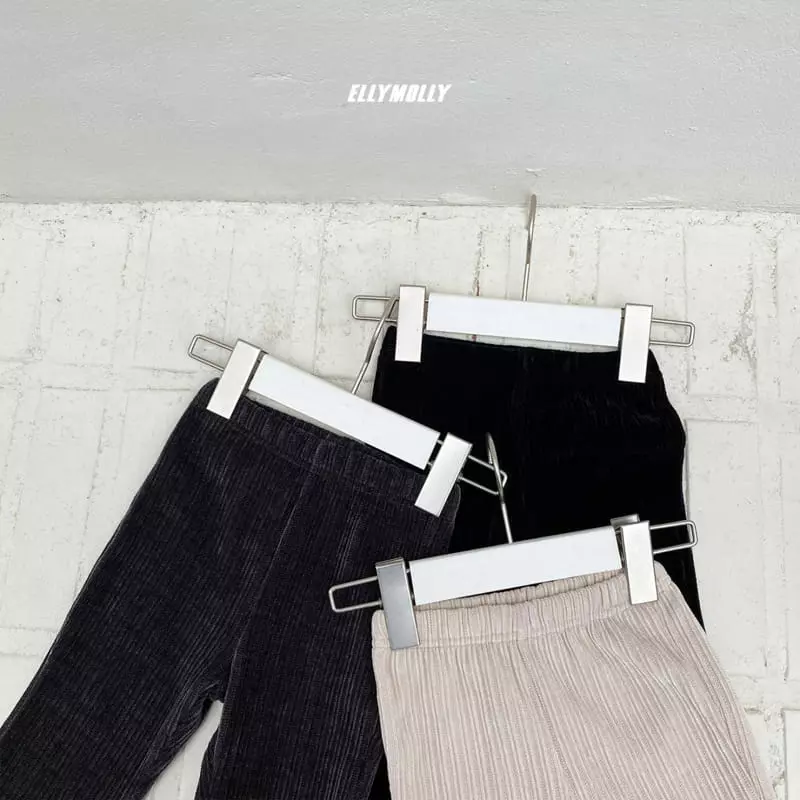 Ellymolly - Korean Children Fashion - #childrensboutique - Rib Bootscut Pants - 5