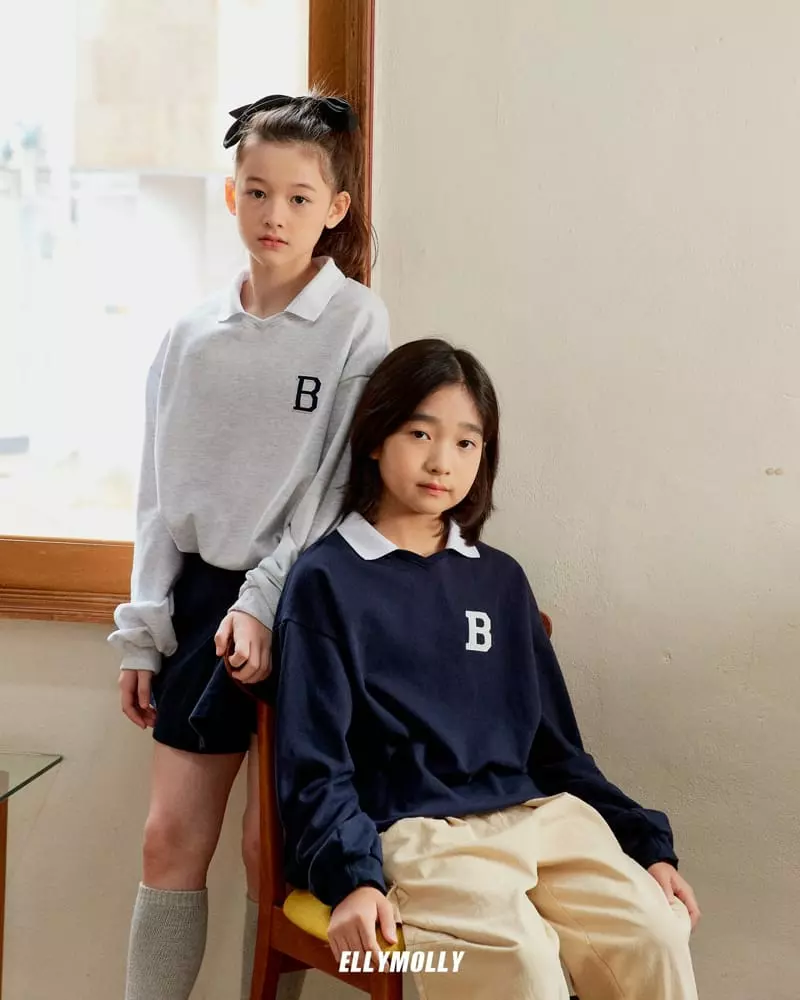 Ellymolly - Korean Children Fashion - #designkidswear - Billy Collar Sweatshirt - 11