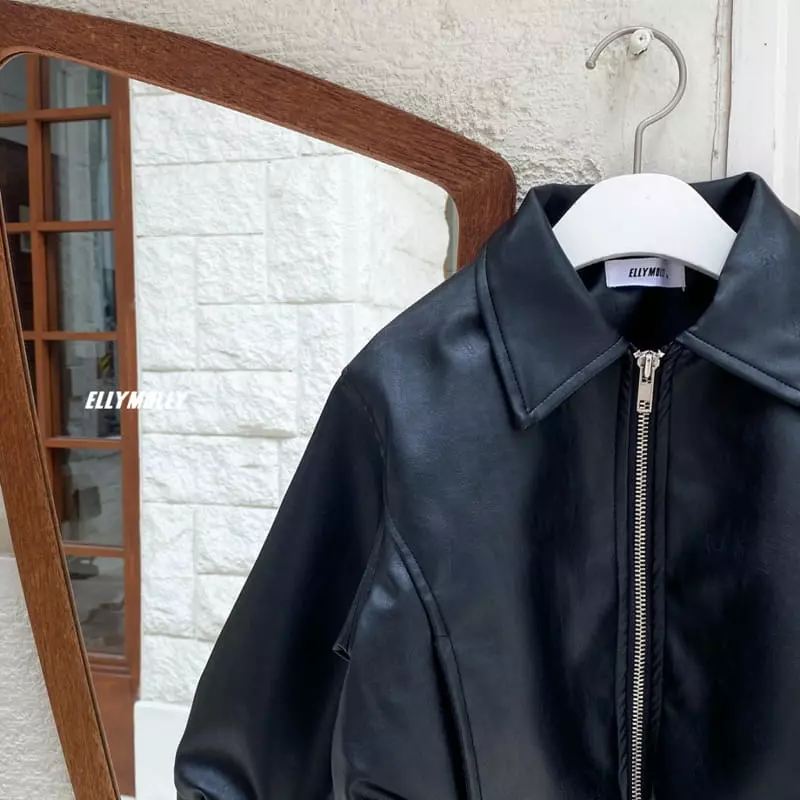 Ellymolly - Korean Children Fashion - #discoveringself - Eco Leather Jacket - 8