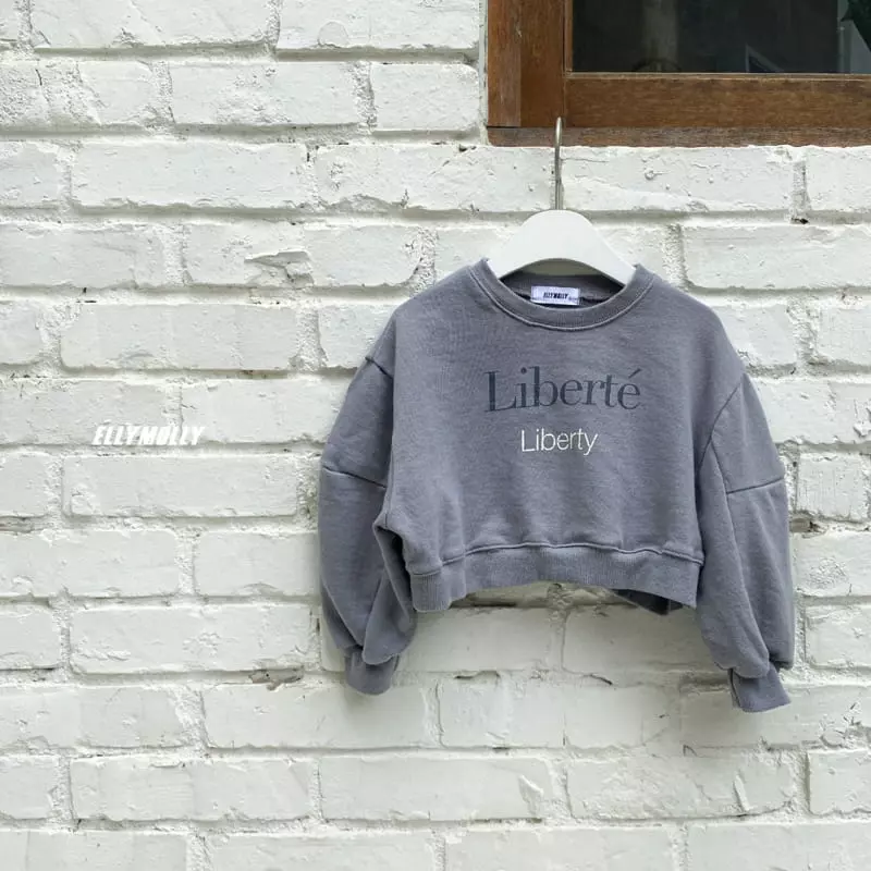 Ellymolly - Korean Children Fashion - #fashionkids - Liberty Crop Sweatshirt - 2