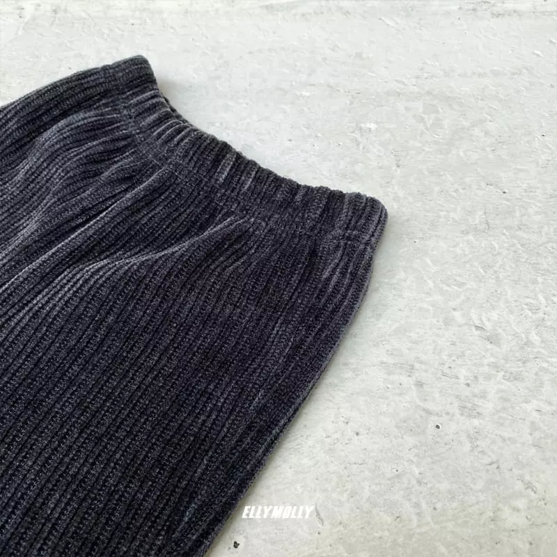 Ellymolly - Korean Children Fashion - #fashionkids - Rib Bootscut Pants - 8