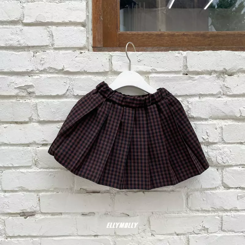 Ellymolly - Korean Children Fashion - #kidsshorts - Corn Wrinkle Skirt - 2