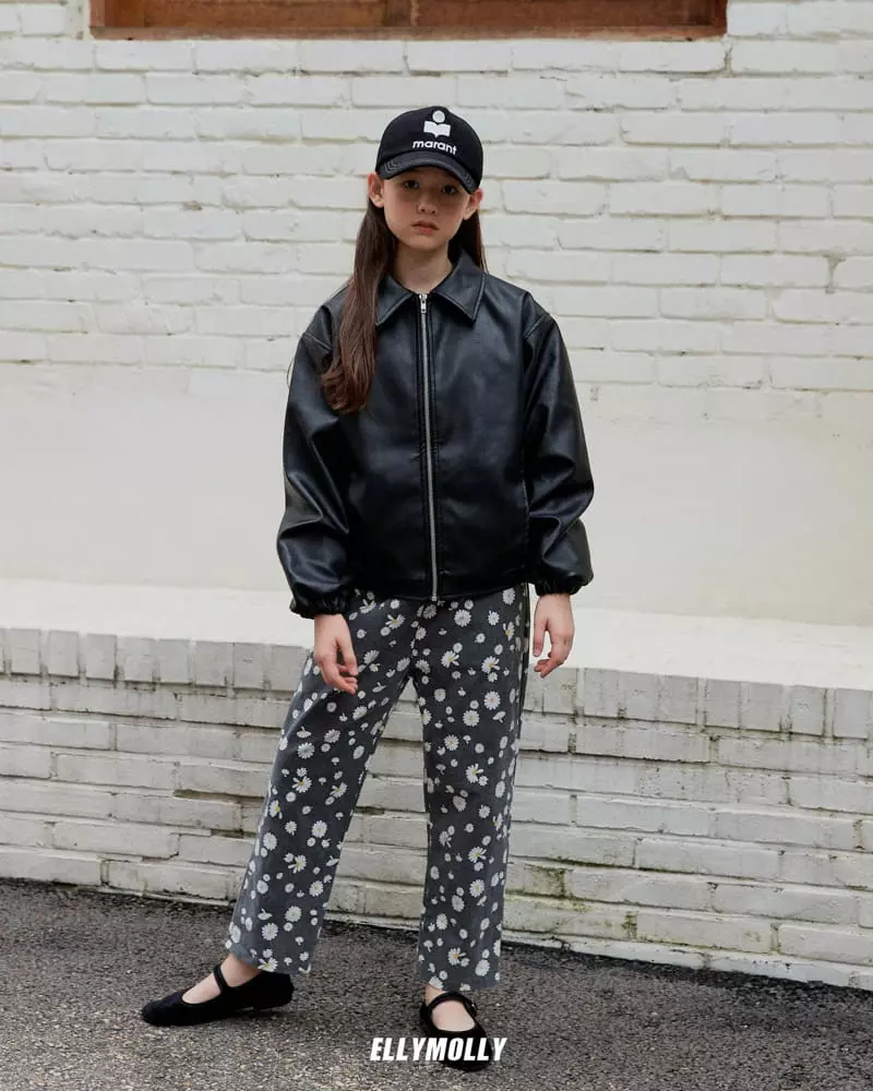 Ellymolly - Korean Children Fashion - #kidsstore - Eco Leather Jacket - 11