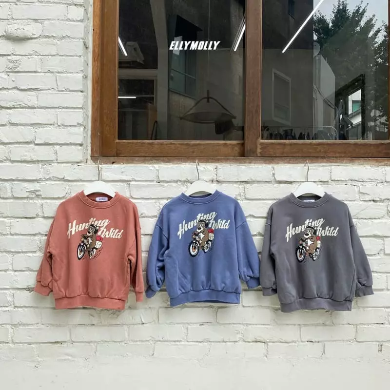 Ellymolly - Korean Children Fashion - #kidsstore - Wild Bear Sweatshirt