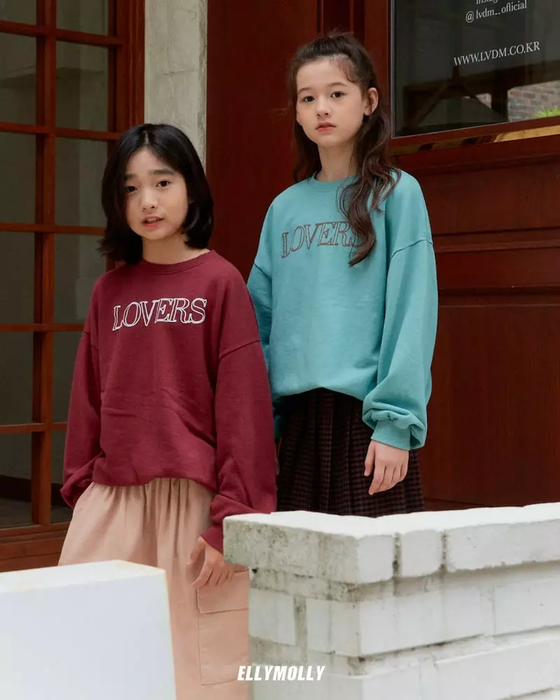 Ellymolly - Korean Children Fashion - #kidsstore - Lover Sweatshirt - 10
