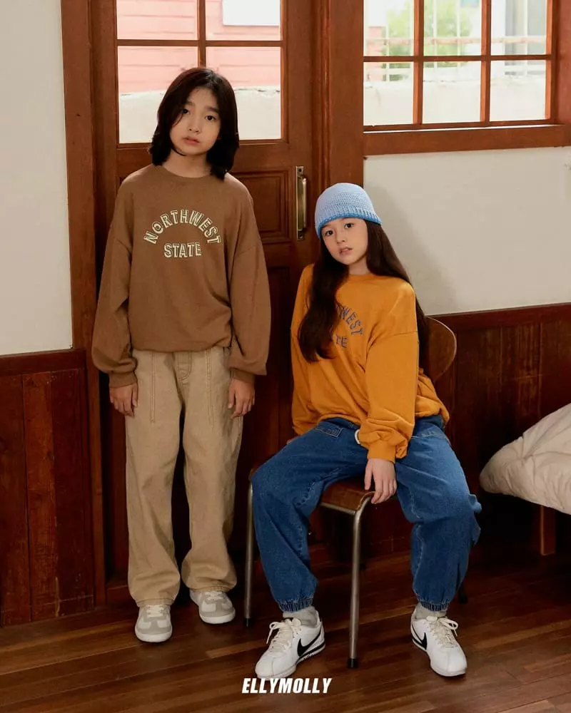 Ellymolly - Korean Children Fashion - #kidsstore - No State Sweatshirt - 8