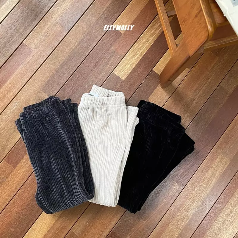 Ellymolly - Korean Children Fashion - #kidsstore - Rib Bootscut Pants - 10