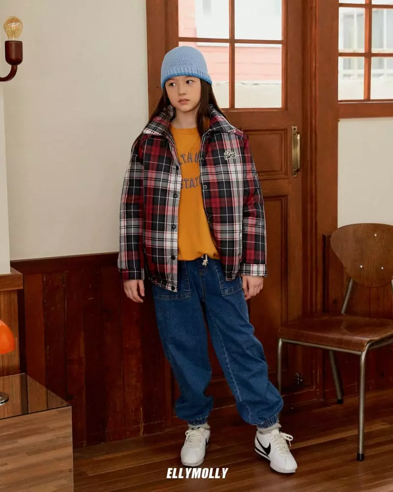 Ellymolly - Korean Children Fashion - #kidsstore - String Denim Pants - 8