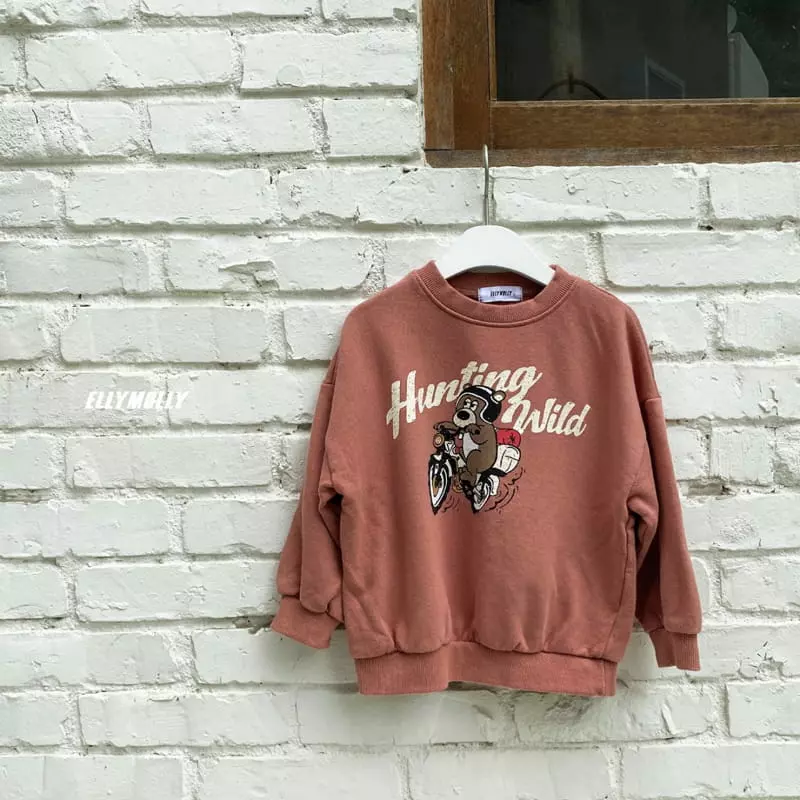 Ellymolly - Korean Children Fashion - #kidzfashiontrend - Wild Bear Sweatshirt - 2