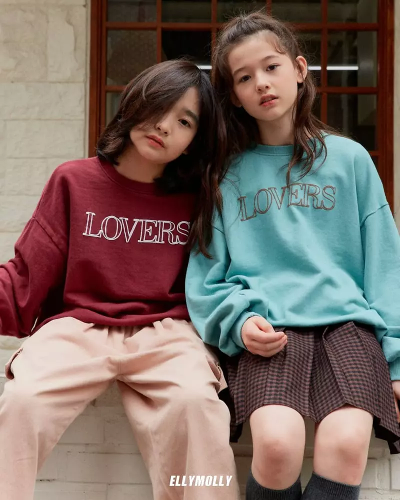 Ellymolly - Korean Children Fashion - #kidzfashiontrend - Lover Sweatshirt - 11