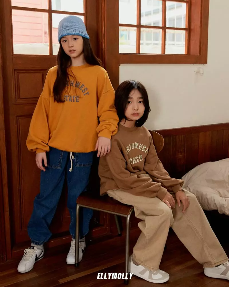 Ellymolly - Korean Children Fashion - #littlefashionista - String Denim Pants - 11