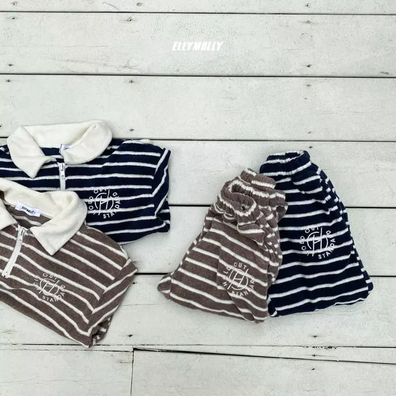 Ellymolly - Korean Children Fashion - #magicofchildhood - H Collar Sweatshirt - 7