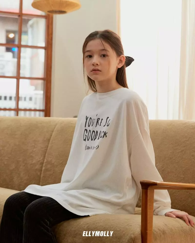 Ellymolly - Korean Children Fashion - #magicofchildhood - Good Luck Boxy Tee - 10