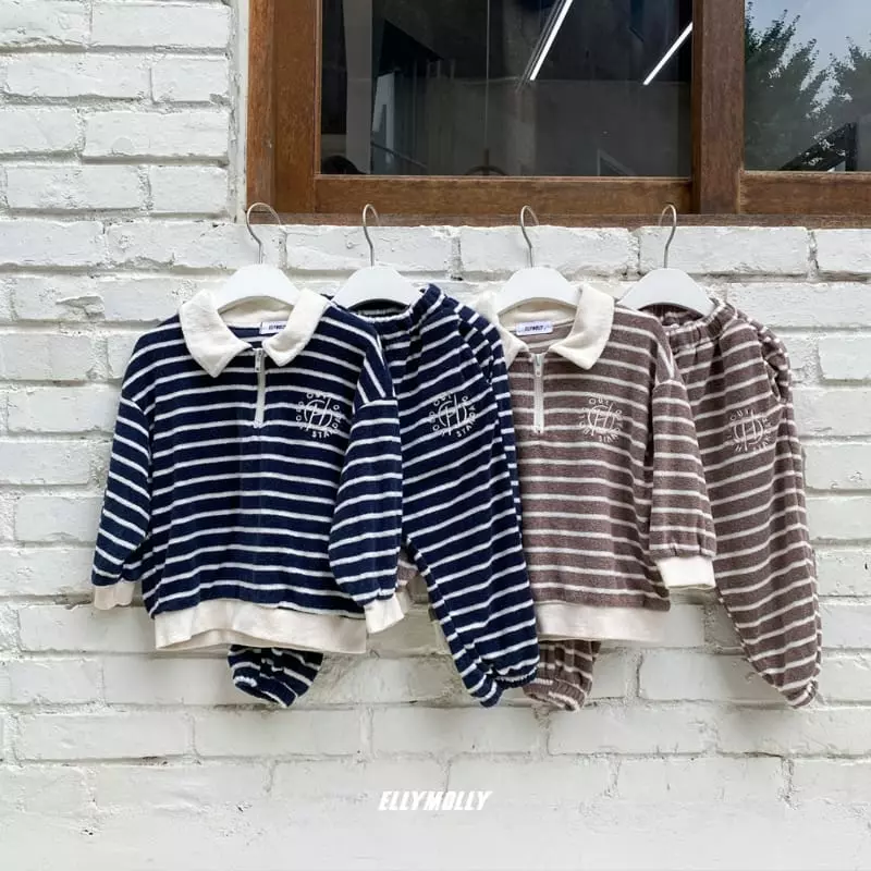 Ellymolly - Korean Children Fashion - #minifashionista - H Collar Sweatshirt - 8