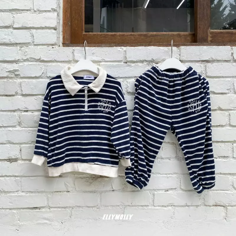 Ellymolly - Korean Children Fashion - #prettylittlegirls - H Collar Sweatshirt - 9