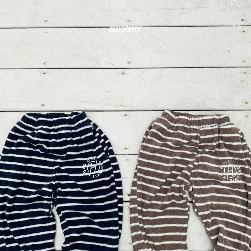 Ellymolly - Korean Children Fashion - #minifashionista - H Stripes Pants - 4