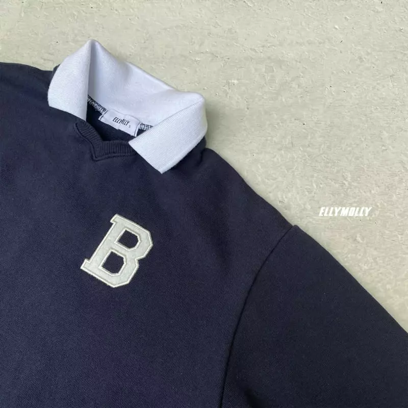 Ellymolly - Korean Children Fashion - #todddlerfashion - Billy Collar Sweatshirt - 6