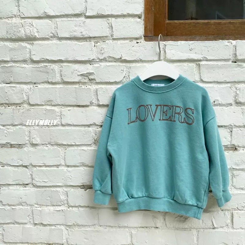 Ellymolly - Korean Children Fashion - #toddlerclothing - Lover Sweatshirt - 2