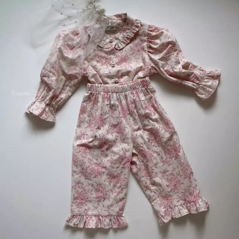 Eugenie Candies - Korean Children Fashion - #designkidswear - Beatrice Top Bottom Set - 2