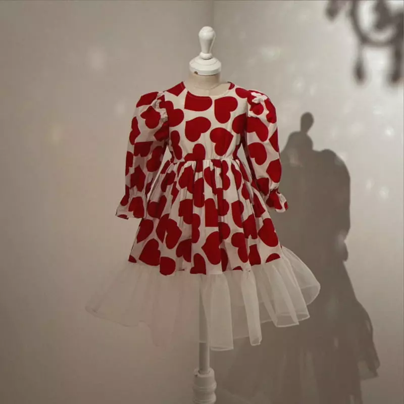 Eugenie Candies - Korean Children Fashion - #designkidswear - Heart Beat One-piece - 4