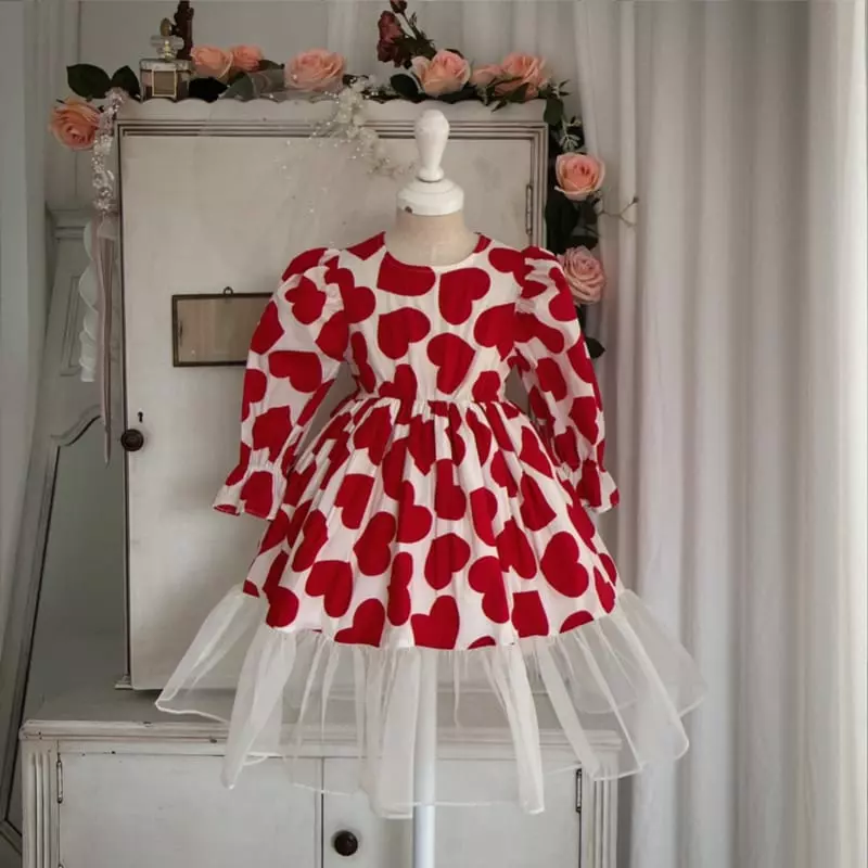 Eugenie Candies - Korean Children Fashion - #kidsshorts - Heart Beat One-piece - 6