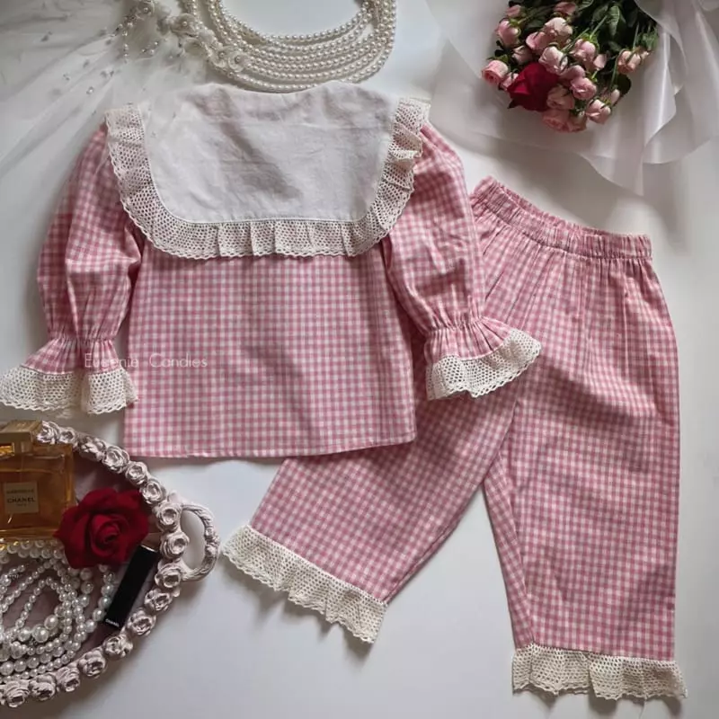 Eugenie Candies - Korean Children Fashion - #kidsshorts - Arty Top Bottom Set