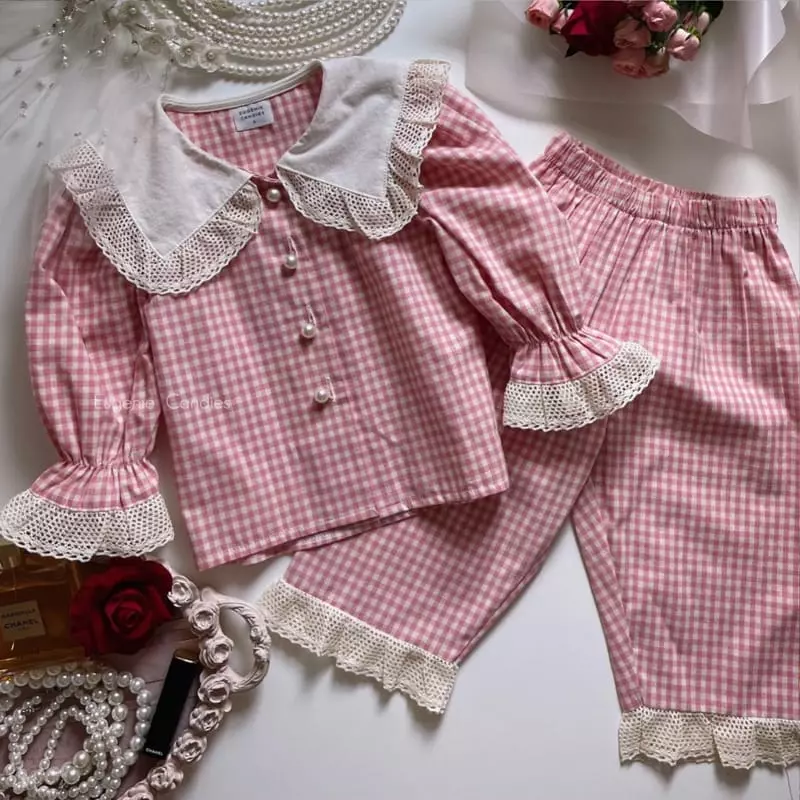 Eugenie Candies - Korean Children Fashion - #kidsstore - Arty Top Bottom Set - 2