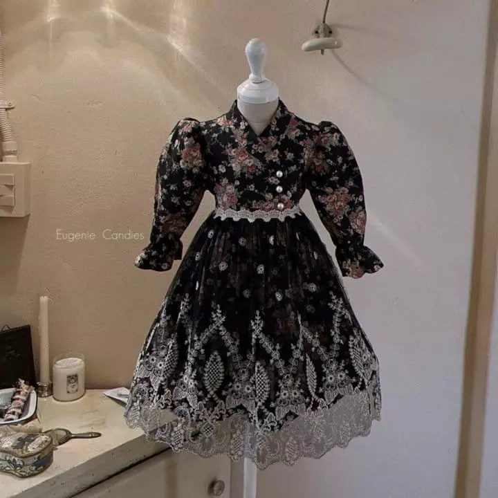 Eugenie Candies - Korean Children Fashion - #kidzfashiontrend - Flower One-piece - 3