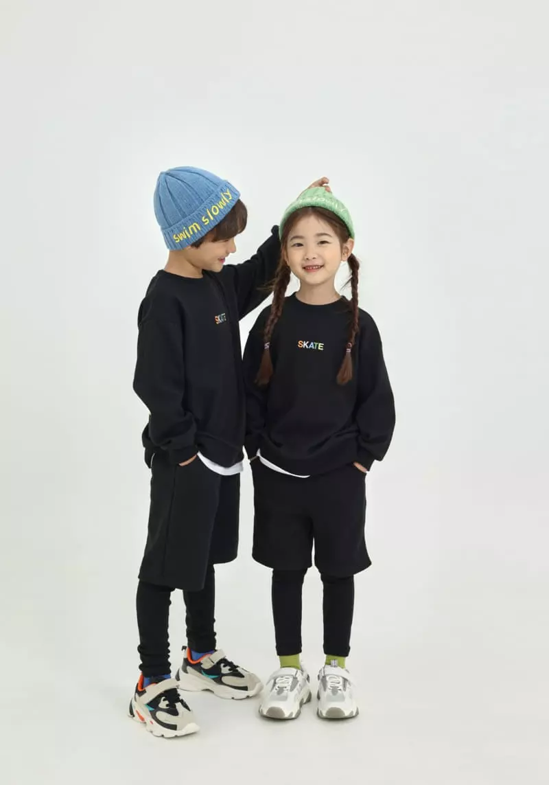 Fashion King - Korean Children Fashion - #discoveringself - Board Layerd Leggings Set - 2