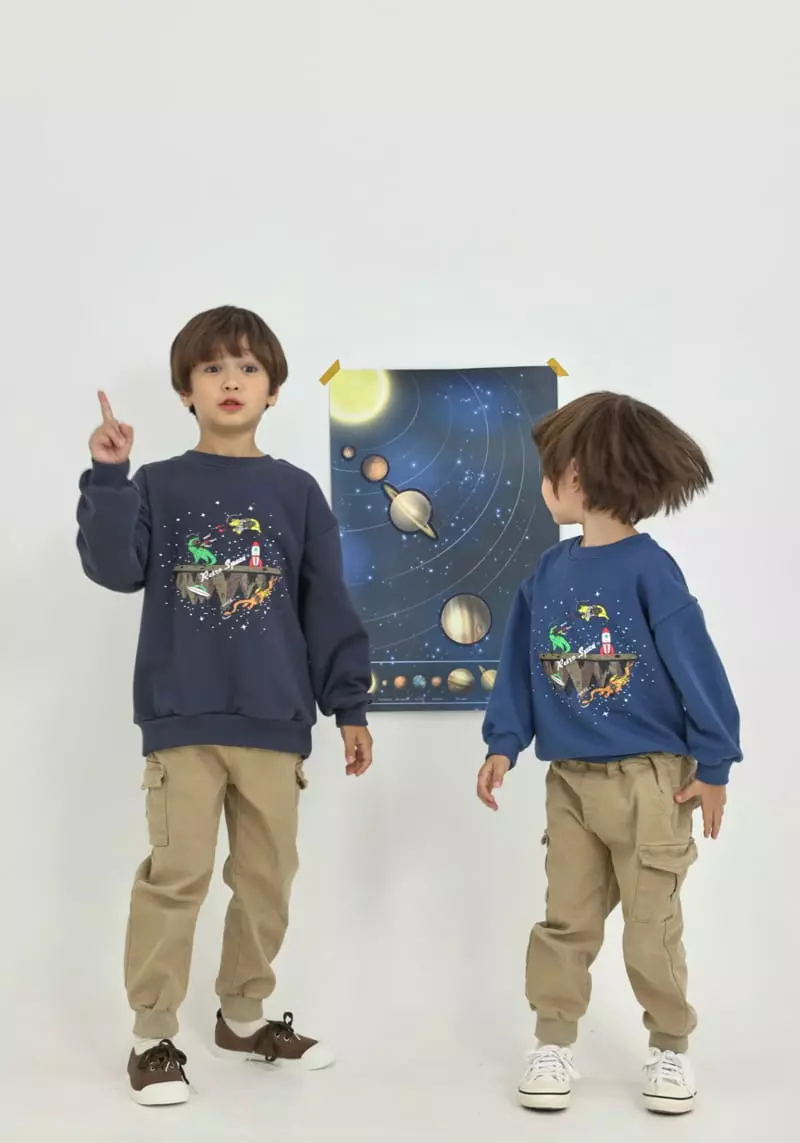 Fashion King - Korean Children Fashion - #discoveringself - Space Dino Sweatshirt