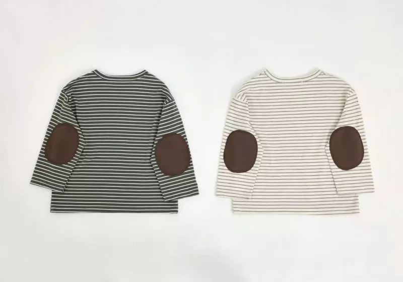 Fashion King - Korean Children Fashion - #fashionkids - Smile Stripes Tee - 12