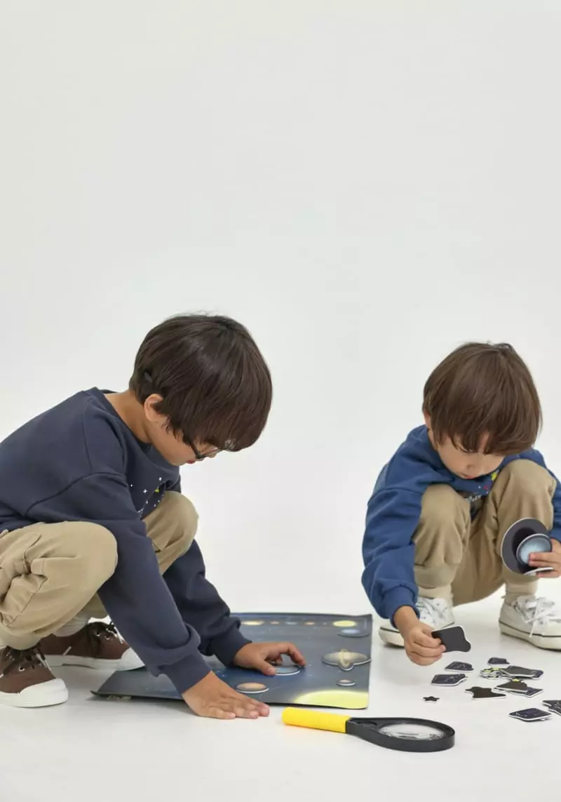 Fashion King - Korean Children Fashion - #kidsshorts - Space Dino Sweatshirt - 3