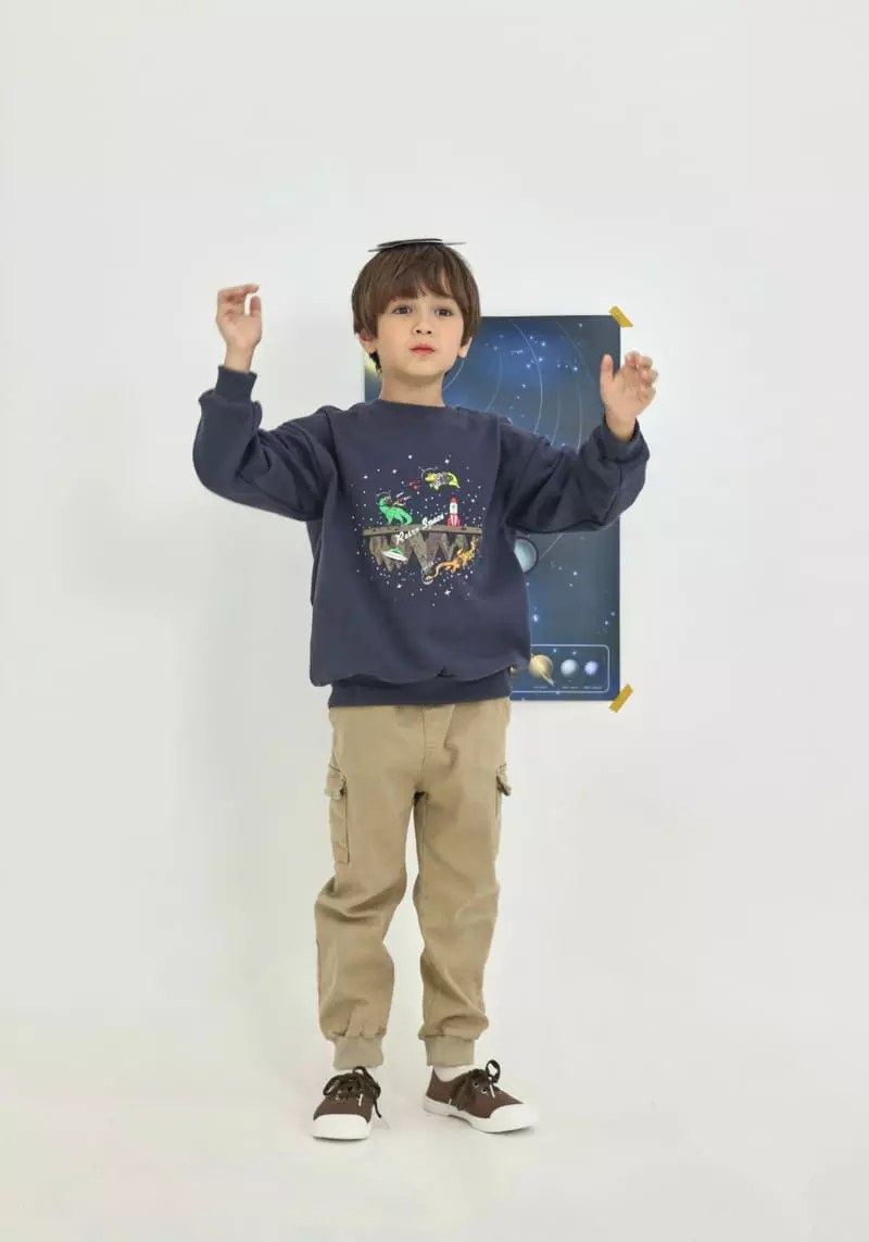 Fashion King - Korean Children Fashion - #littlefashionista - Space Dino Sweatshirt - 7