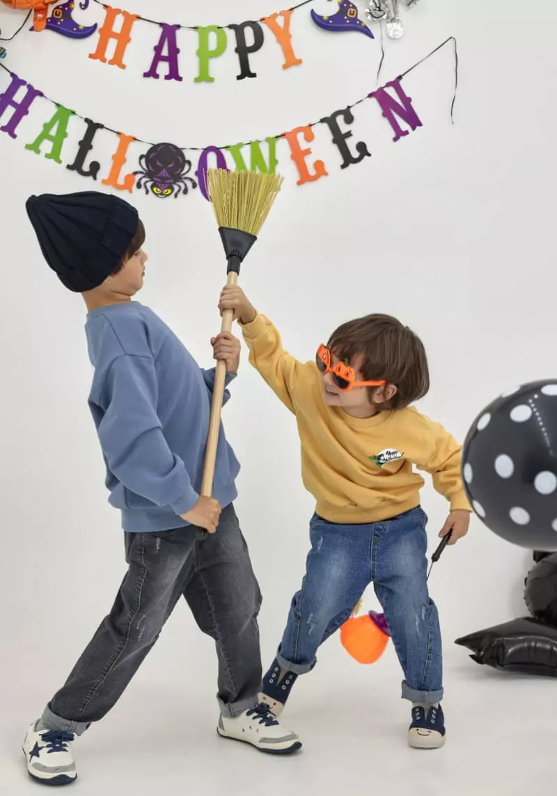 Fashion King - Korean Children Fashion - #littlefashionista - Halloween Sweatshirt - 5