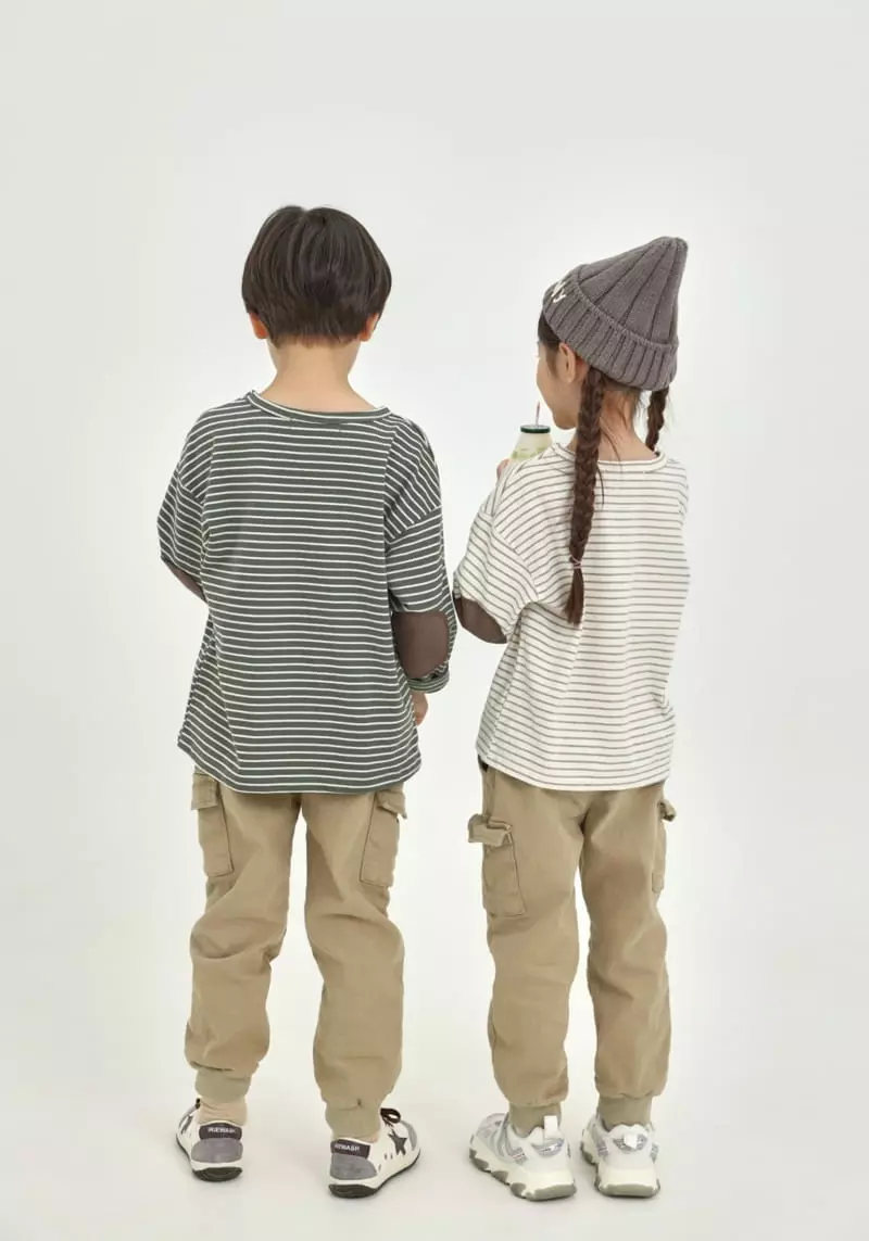 Fashion King - Korean Children Fashion - #minifashionista - Smile Stripes Tee - 3